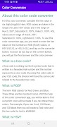 Color code conversion app スクリーンショット 1