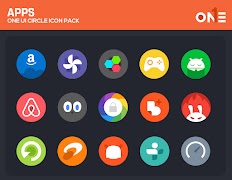 برنامه‌نما OneUI Circle Icon Pack عکس از صفحه