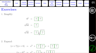 برنامه‌نما Algebra Tutorial 3 عکس از صفحه