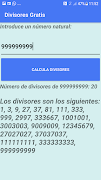 Calculadora Divisores 截圖 3