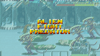 Alien Battle With Predator - B poster