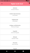 Digital world clock اسکرین شاٹ 1