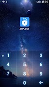 برنامه‌نما AppLock Theme Night Sky عکس از صفحه