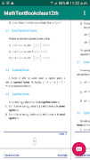 برنامه‌نما Math TextBook 12th عکس از صفحه