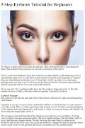 Eyebrows Techniques Tips poster