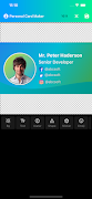 برنامه‌نما Personal Card Maker عکس از صفحه