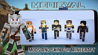 Medieval Mods - Knight King And Elf Mods For MCPE ภาพหน้าจอ 1