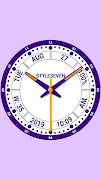 Informative Analog Clock Live Wallpaper-7 screenshot 1