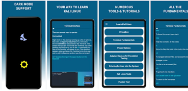 برنامه‌نما Kali linux tutorial App عکس از صفحه