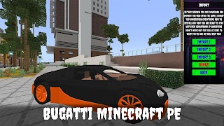 Bugatti Mod for Minecraft PE ảnh chụp màn hình 3