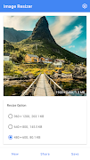 برنامه‌نما Pic Tweak - Image Resizer عکس از صفحه