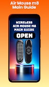 برنامه‌نما Air Mouse m8 Main Guide عکس از صفحه
