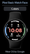 6 Schermata Pixel Basic Watch Face
