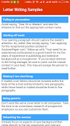 Letter Writing Samples স্ক্রিনশট 2