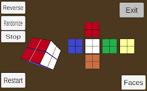 برنامه‌نما Cube Solver (2x2 and 3x3) عکس از صفحه