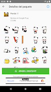 Stickers de Panda animado para WhatsApp 스크린샷 2