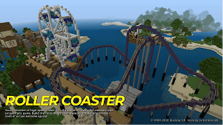roller coaster for minecraft Plakat