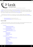 4 Schermata flask tutorial docs