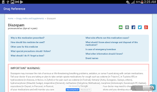برنامه‌نما Drug Reference عکس از صفحه