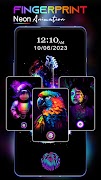 ネオン指紋アニメーション スクリーンショット 1