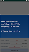برنامه‌نما NEC Voltage Drop Calculator عکس از صفحه