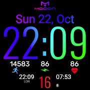 برنامه‌نما Watch Face Mooon عکس از صفحه