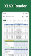 1 Schermata XLSX Reader - Excel Viewer