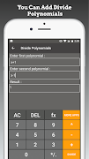 Polynomial Calculator ảnh chụp màn hình 4