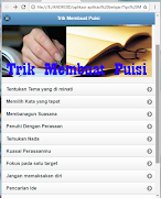 Trik Membuat Puisi capture d'écran 7