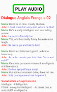 dialoge anglais français audio اسکرین شاٹ 2