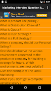 برنامه‌نما Marketing Interview Questions عکس از صفحه