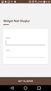 Widget Notlar screenshot 3