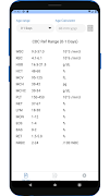 برنامه‌نما Pediatric CBC Ref Range عکس از صفحه