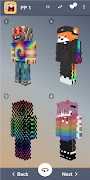 Rainbow Skins Minecraft poster