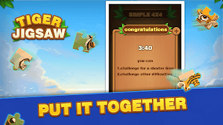 برنامه‌نما Tiger Jigsaw عکس از صفحه