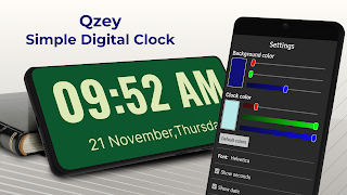 Qzey: Basit Dijital Saat gönderen