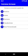 برنامه‌نما Number base converter عکس از صفحه