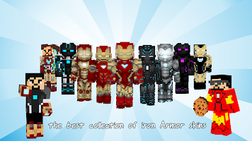 Iron Man Skins for Minecraft 포스터
