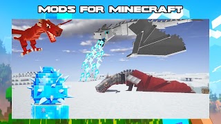 Ice Fire Dragons Mod Minecraft imagem de tela 1