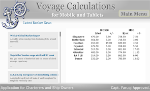 Voyage Calculation screenshot 3