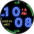 Digital NEON Watchface WearOS
