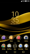 Black & Gold Theme for Xperia اسکرین شاٹ 1
