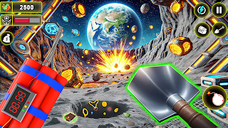 Space Mining 3D: Moon Digging plakat