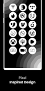 Android 14 White - Icon Pack screenshot 3