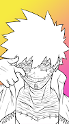 How to Draw Dabi MHA Character screenshot 2