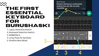 برنامه‌نما Essential Burushaski Keyboard عکس از صفحه