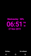 Digital Clock Live Wallpaper imagem de tela 2