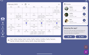 Calendar Name days & Birthdays ภาพหน้าจอ 7