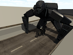 پوستر Robot Biker