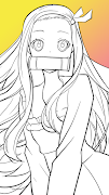 How to Draw Nezuko Characters 스크린샷 1